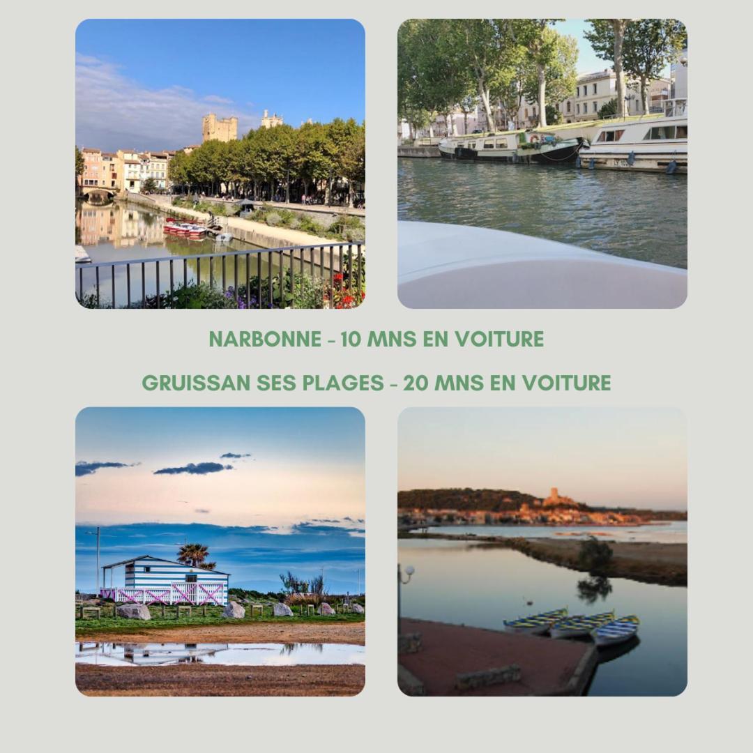Notre Maison Aux Volets Bleus Ouveillan Экстерьер фото